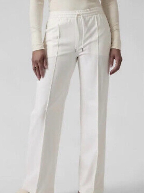 Athleta Pants - Athleta Women's Cream Endeavor Wide-Leg Drawstring Pants Size XS